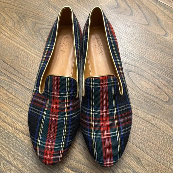 J. Crew Stewart Tartan Smoking Loafer - Picture 3 of 6